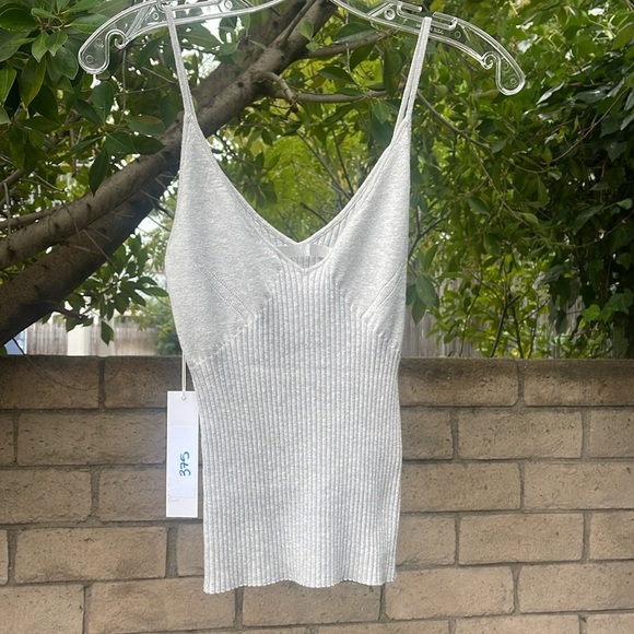 Revolve One Grey Day Ellis Cami Cashmere Blend Knit in GREY NWT Size small - Picture 5 of 8
